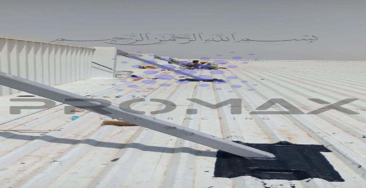 City Diamond Legs - metal roof waterproofing project by Promax in Dubai, UAE